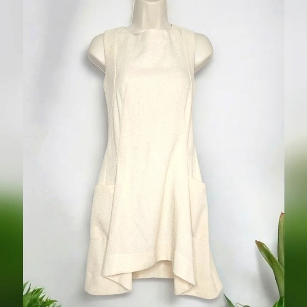 🔥NEW🔥 Cream Asymmetrical Cocktail/Summer Dress